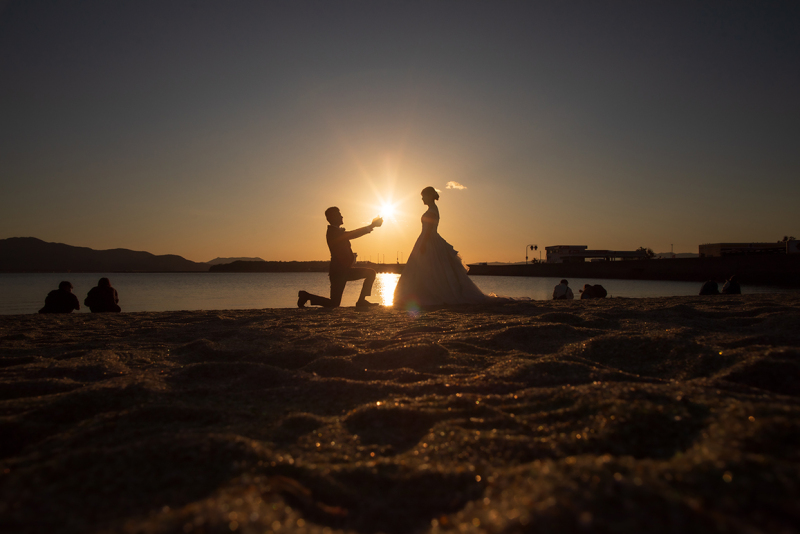 夕陽に誓うプロポーズ
