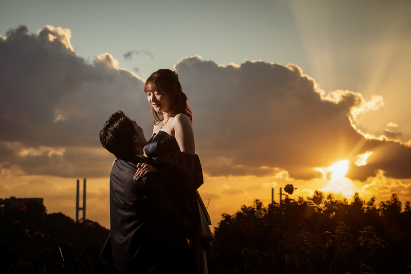 ドレスに風をのせて