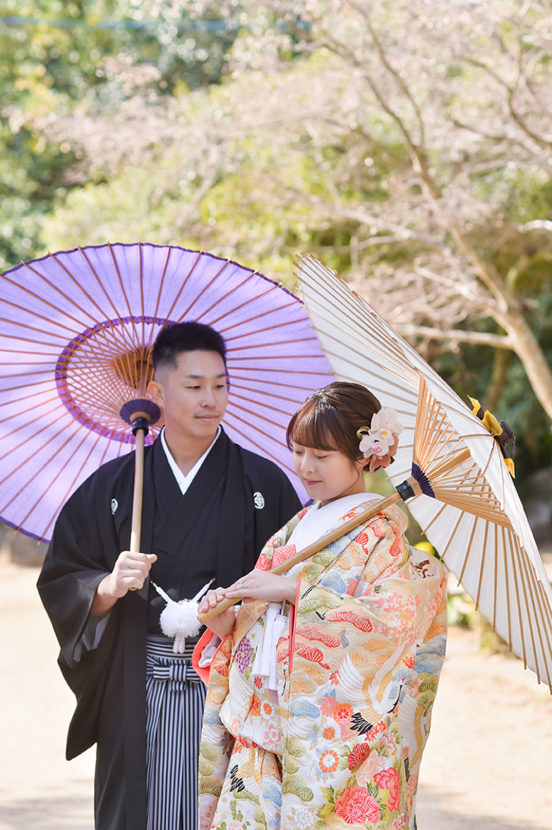 和傘の下の優しい時間