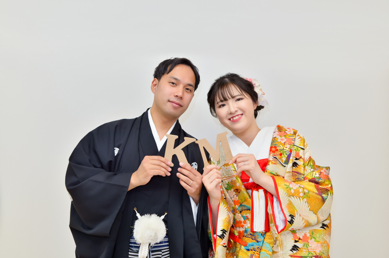 ふたりの記念を、和装で可愛らしく