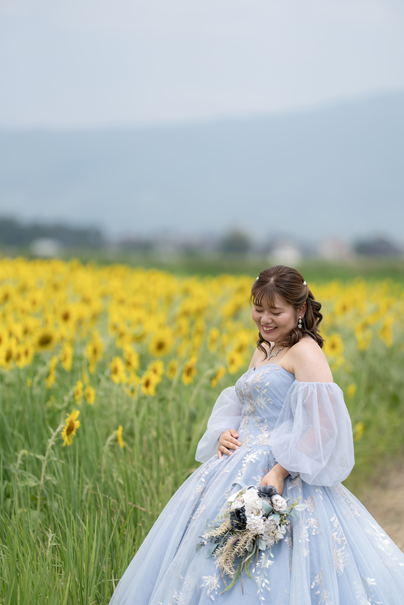 ひまわりとブルーの魔法