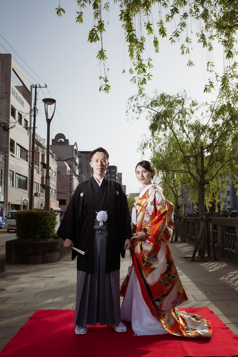 まちなかに映える和の彩り