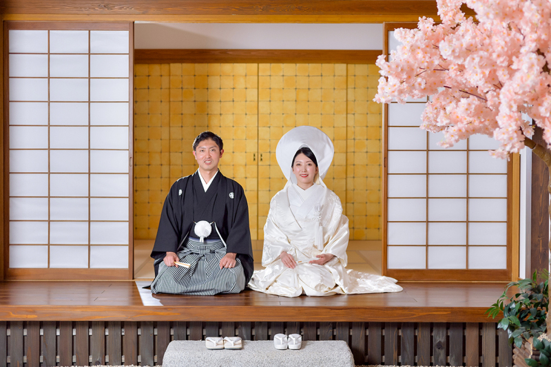 和室での優雅な佇まい