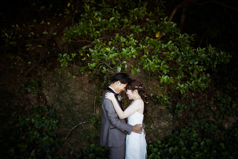 緑にとける笑顔