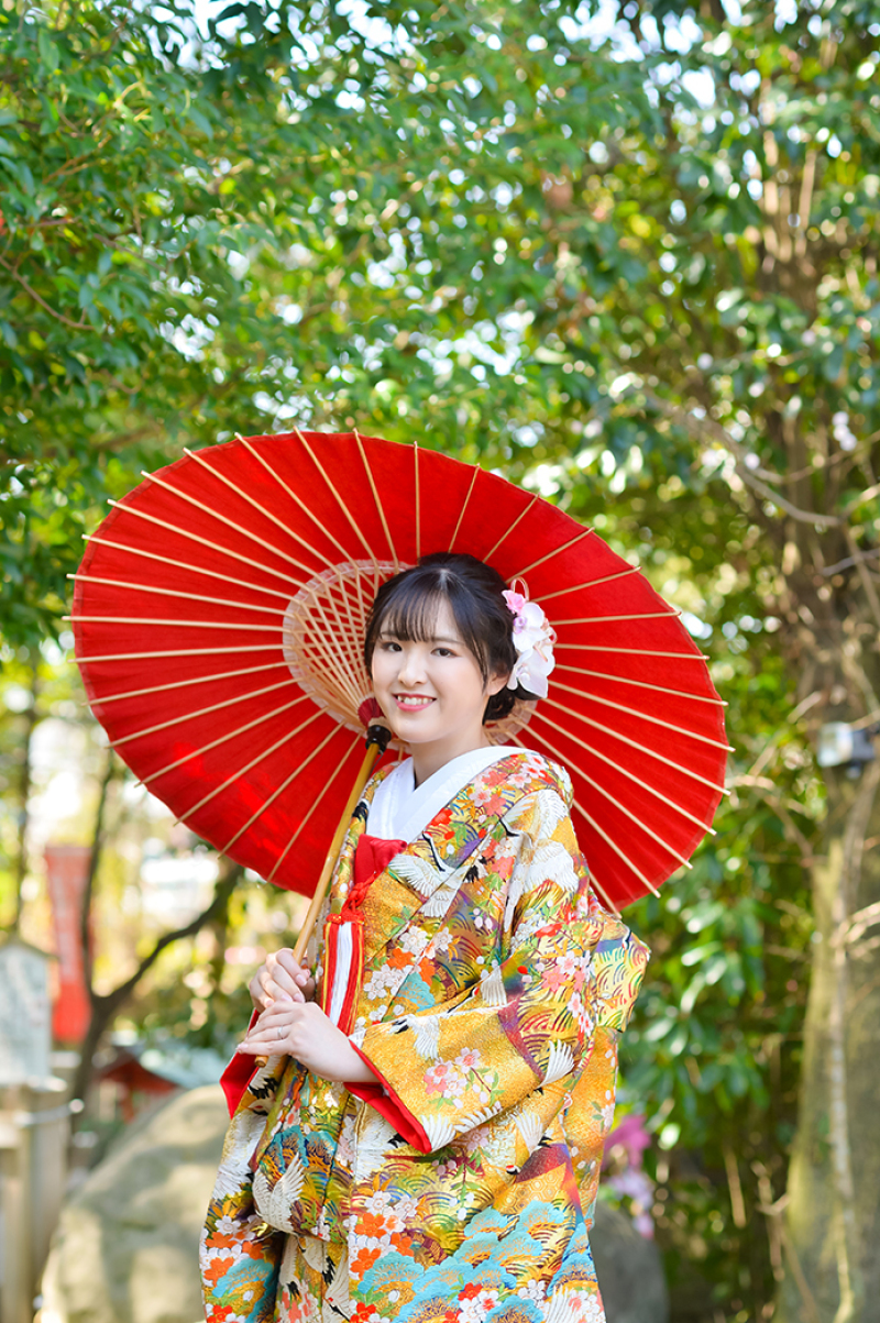 色打掛にチェンジ