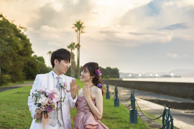 夕空の下で、ふたりらしく