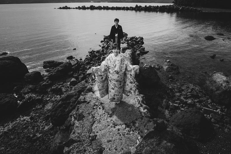 和の装いで、自然とともに