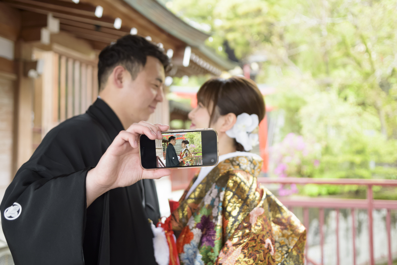 スマートフォンを使った演出
