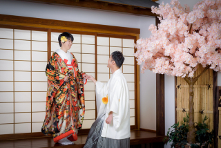 春色に包まれた、誓いの瞬間。