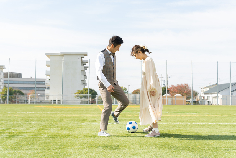 ふたりのパス交換