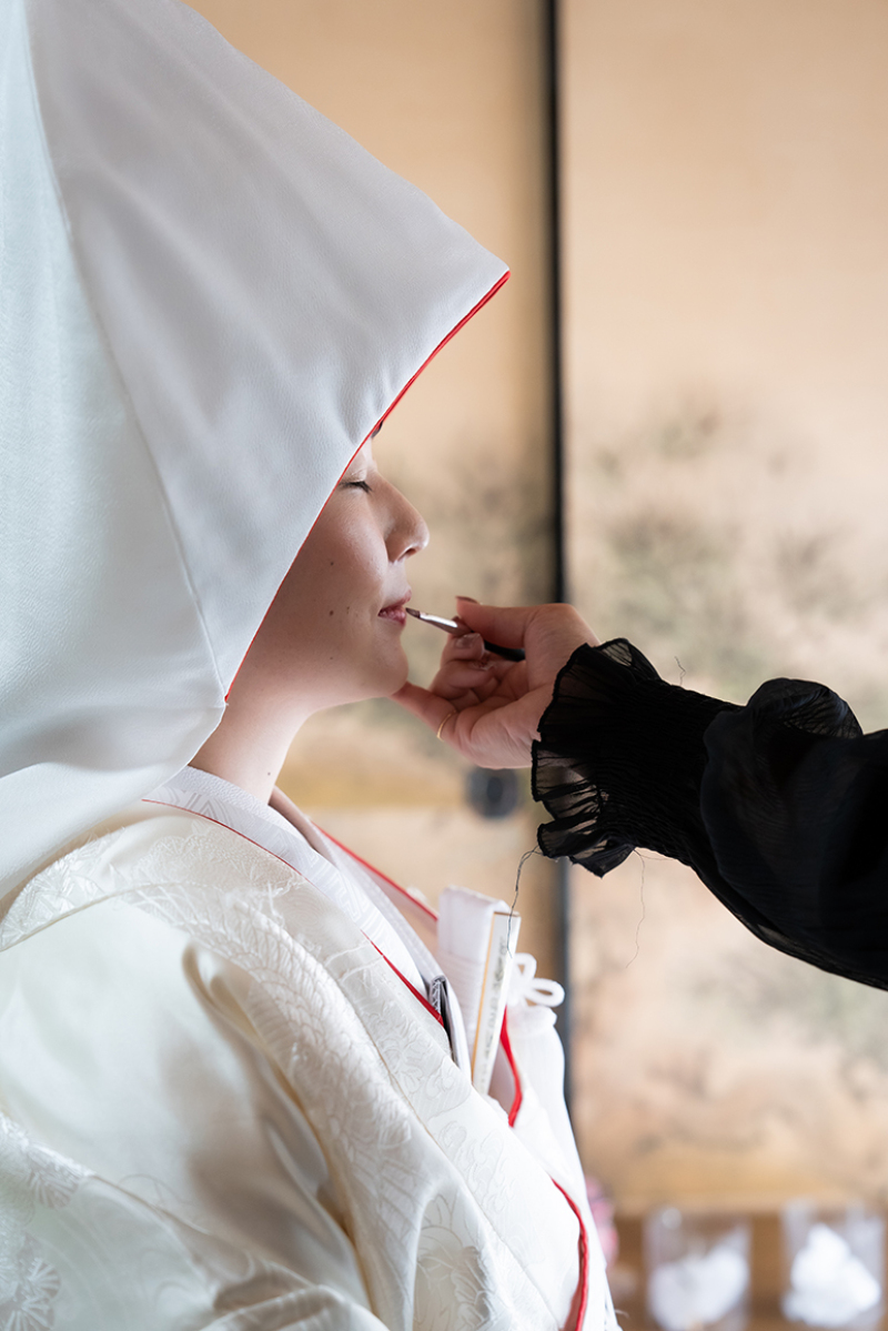 和の支度の一瞬