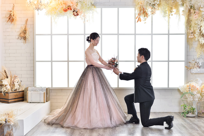 ブーケを届ける瞬間