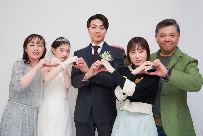 最後は家族で集合写真