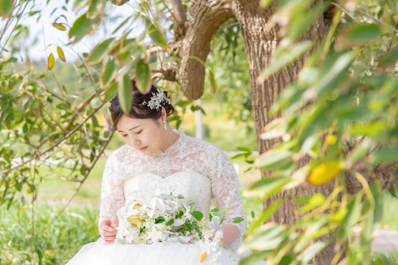 木漏れ日の中で