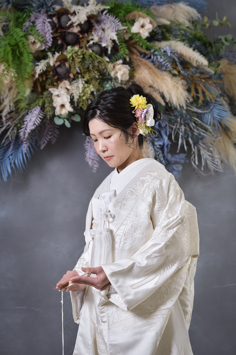 清らかに咲く白無垢の花嫁