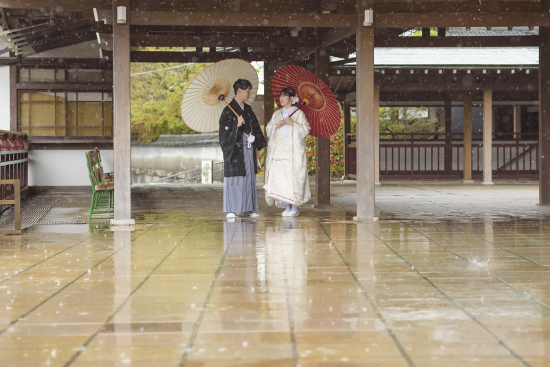 雨の日の特別な散歩道