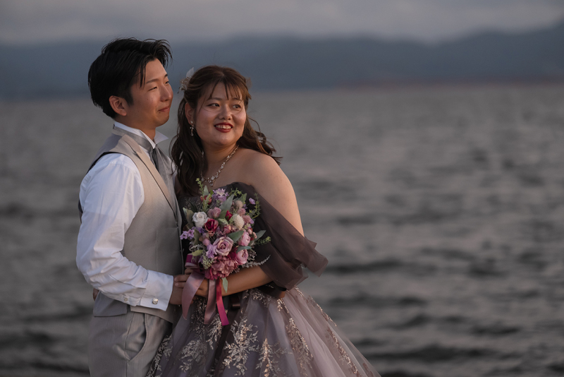 静かな波と、ふたりの時間。