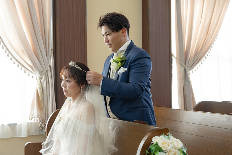 誓いの前の一瞬