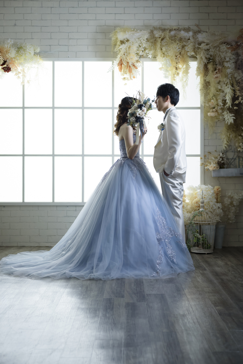 ブルードレスが映える一瞬