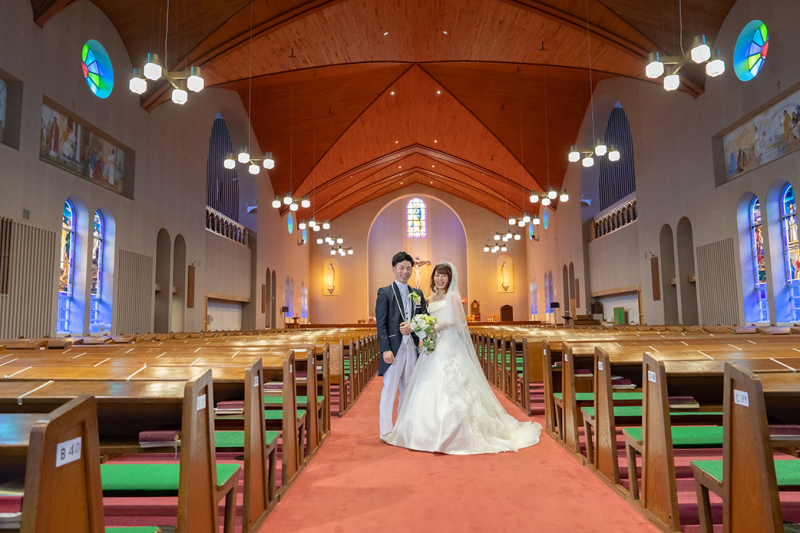 浦上天主堂にて撮影。