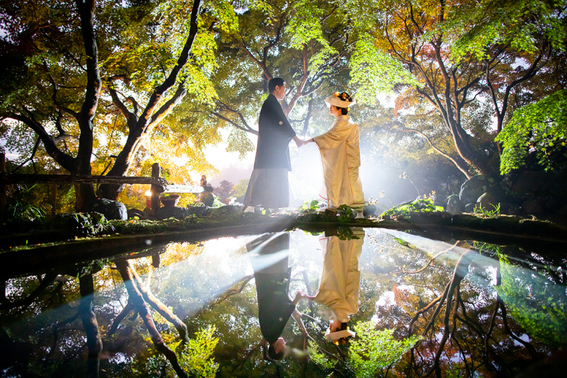 光と水面の魔法