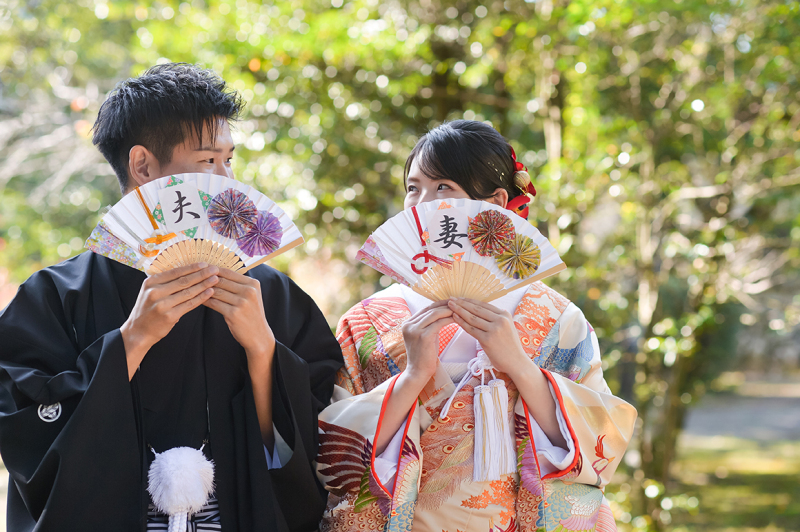 夫婦の未来を扇に込めて