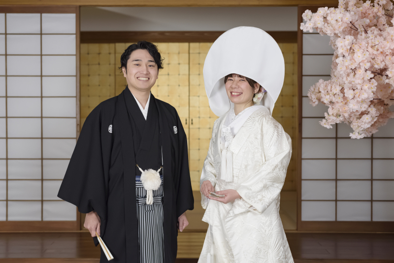 笑顔で残す、白無垢フォト