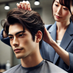 メンズヘアセット