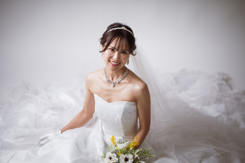 【衣装2着無料】ドレス2点ベーシックスタジオプラン/衣装・着付ヘアメイク・髪飾りアクセサリー・台紙付き・レタッチ込み