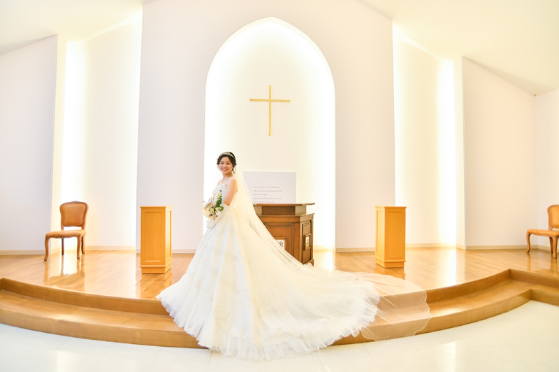 【プルメリアチャペルプラン】衣裳・ヘアメイク・撮影費・写真データ・レタッチ・アクセサリーもコミ♪