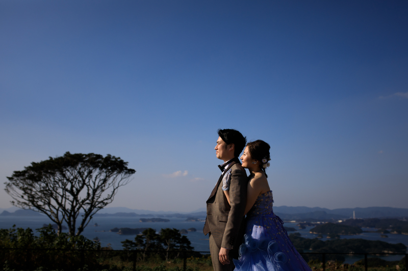 【洋装１着】九十九島国観光公園ロケーションプラン　/　衣装1着・着付け・ヘアメイク・髪飾りアクセサリー・データ・レタッチ込み