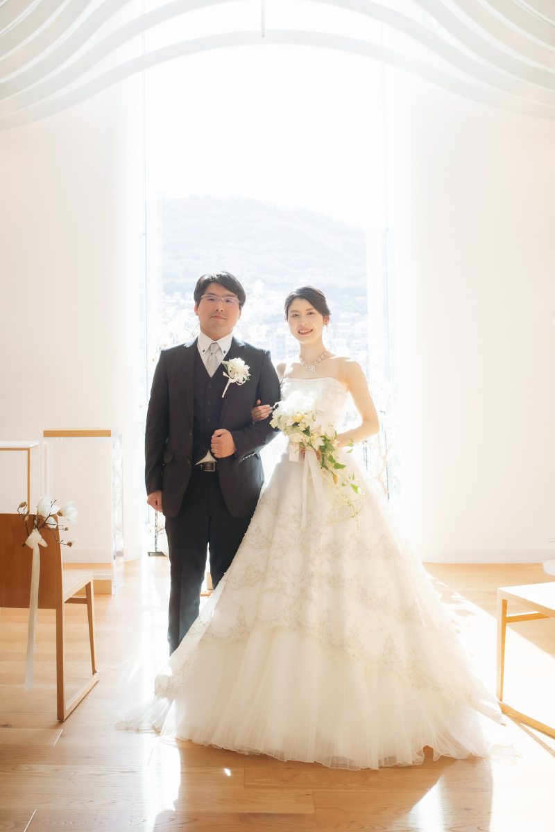 ≪長崎の街並みが一望出来る≫【チャペルプラン】衣裳・ヘアメイク・撮影費・写真データ・レタッチ・アクセサリーもコミ♪