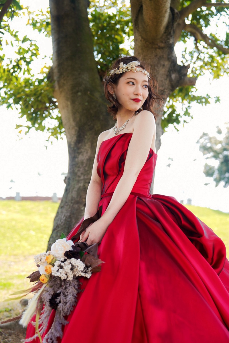 【ドレス2着】ロケーションプラン　/　衣装２着・着付け・ヘアメイク・髪飾り・データ・レタッチ込み