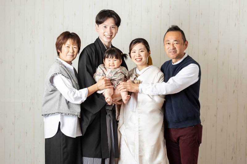 少人数であれば家族写真も撮影できます