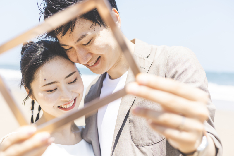 海に似合う前撮り撮影を
