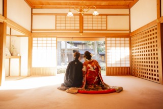 冬の田母沢御用邸記念公園