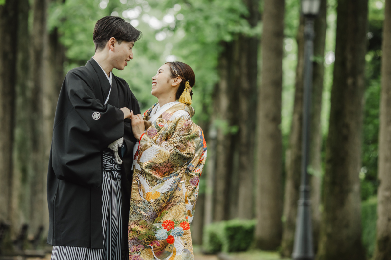 中央公園新緑の美しいロケーション