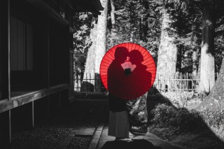 冬の田母沢御用邸記念公園