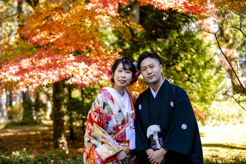 秋晴れの日光田母沢での撮影