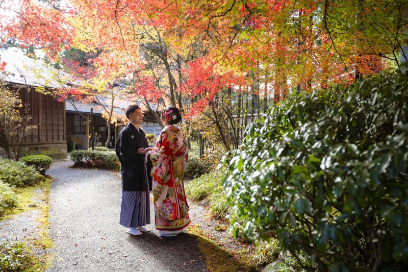 紅葉の名所と言われる田母沢御用邸