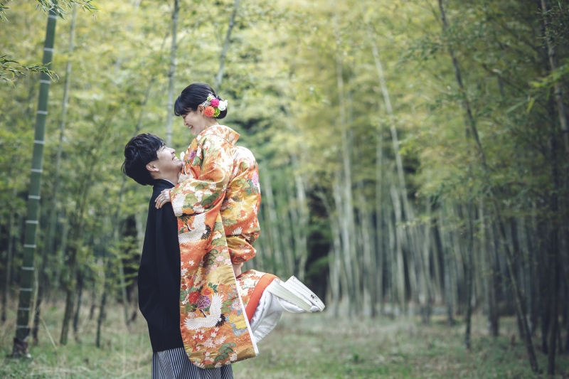 冬でも緑の中で撮影出来ます