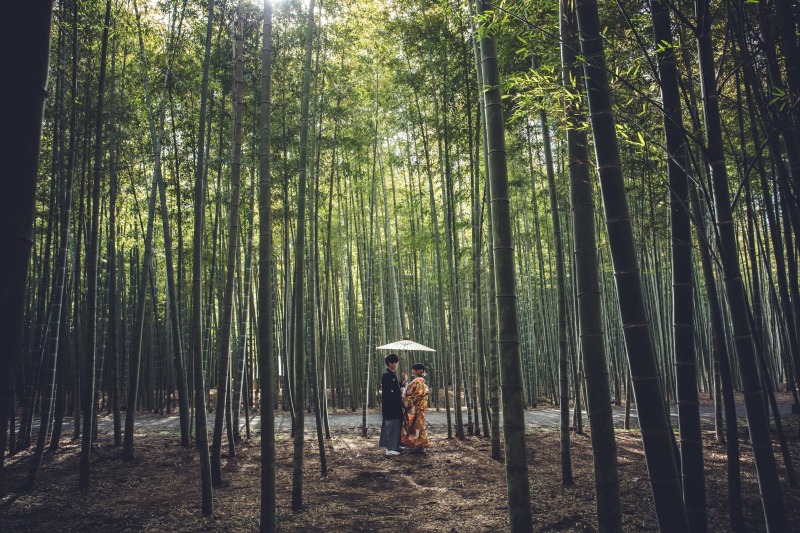 お色直しをして若竹の杜へ