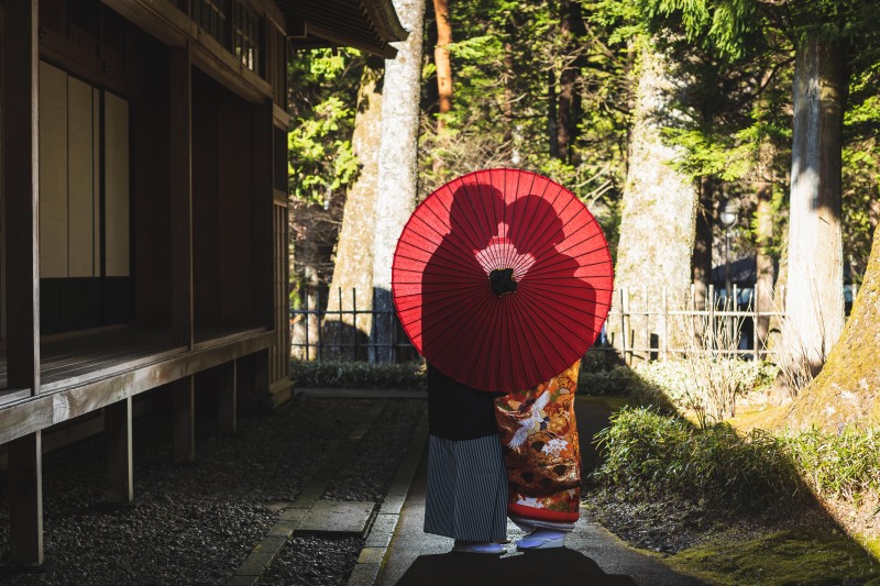 冬の田母沢御用邸記念公園