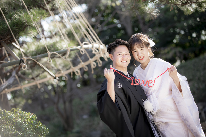 新春特別♪1月撮影★先着10組 日本庭園とスタジオで撮影★和装壱点プラン 衣裳1着(差額無し)・美容・撮影データ100カット付き