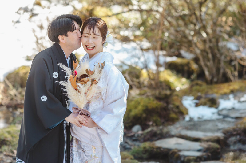 １月２月スタジオ1着＋日光田母澤御用邸ロケプランお好きな衣装2着（衣装差額なし）86,000円　レタッチ済みデータ130カット付