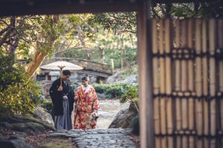 1月2月 日本庭園撮影 68,000円 お好きな衣装1着(衣装差額なし)データ130カット付レタッチ済