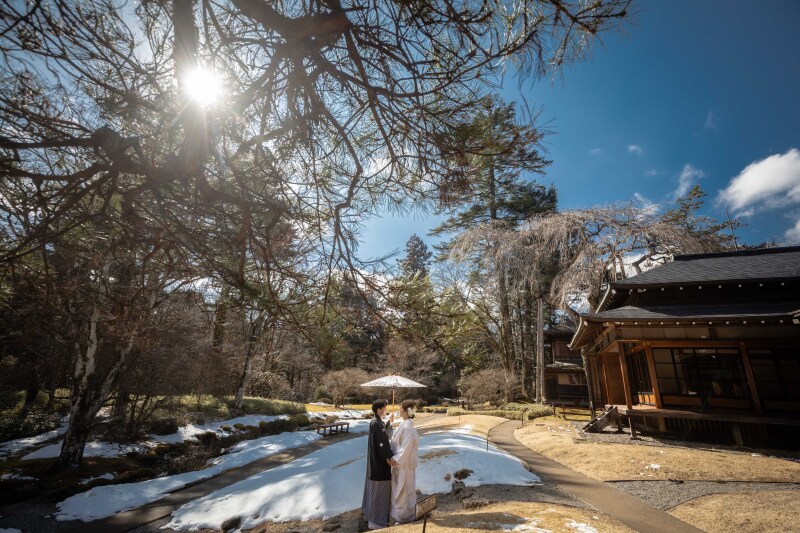 1月２月限定　日光和室庭園撮影　お好きな衣装2着98,000円（衣装差額なし！）データ２３０レタッチ済データ付