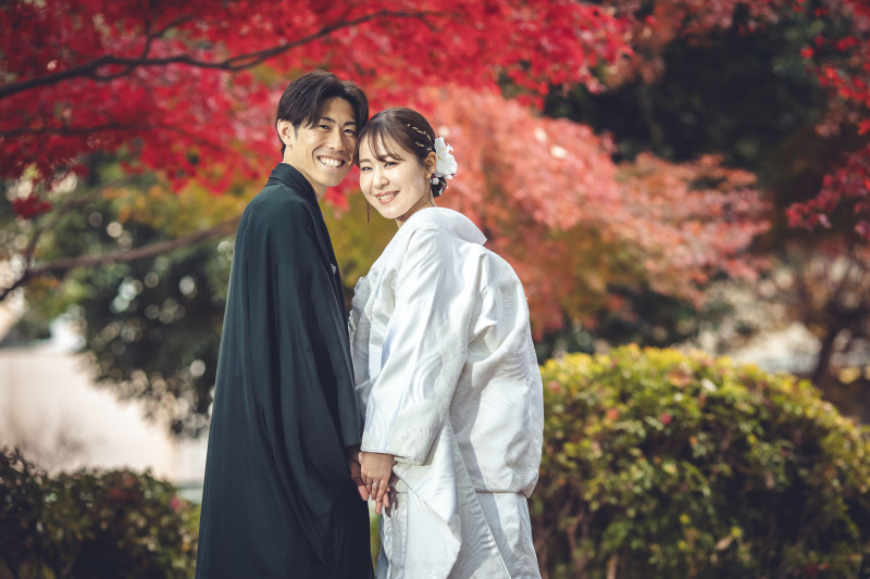 人気プラン♪ 紅葉掬翠苑撮影プラン お好きな衣装1着(衣装差額無し)和室レンタル付き 108,000円