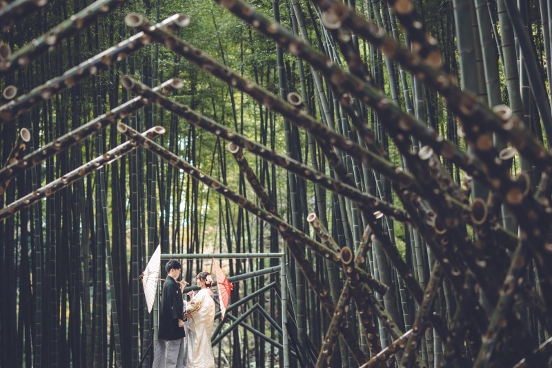 【4月25〜6月新緑プラン】 若竹の杜と日本庭園の2ヶ所ロケ　お好きな衣装２着着て撮影　&yen;110,000！