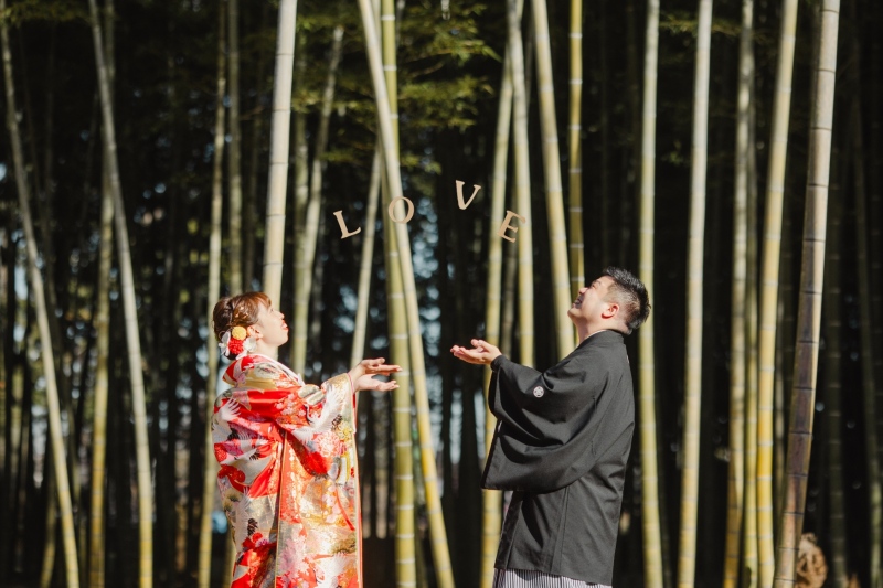 早割１月撮影★圧巻の竹林と日本庭園の２ヶ所で撮影♪和装弐点プラン　お好きな和装２着（衣裳差額無し）・美容・撮影データ２３０枚付